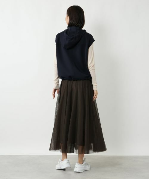 NEMIKA / ネミカ ミニ・ひざ丈スカート | チュールロングスカート【NEMIKA】 | 詳細3