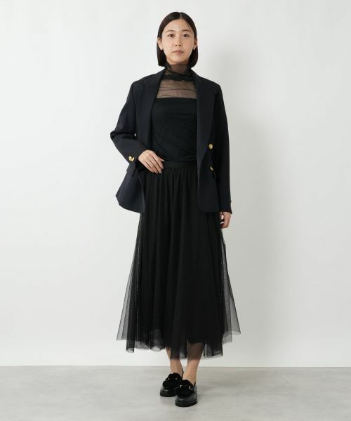 NEMIKA / ネミカ ミニ・ひざ丈スカート | チュールロングスカート【NEMIKA】 | 詳細4