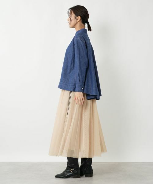 NEMIKA / ネミカ ミニ・ひざ丈スカート | チュールロングスカート【NEMIKA】 | 詳細8