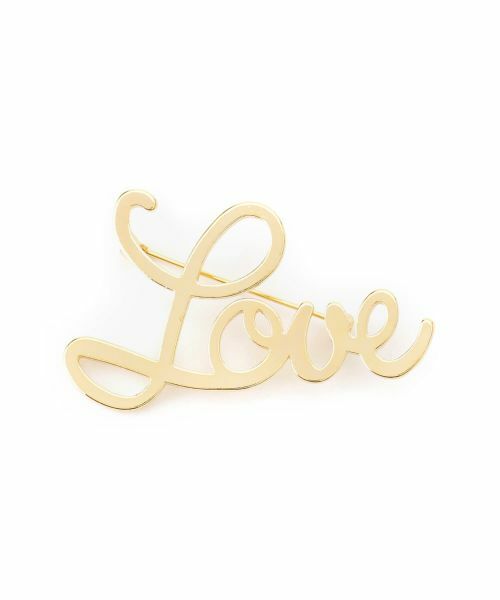 NEMIKA / ネミカ ブローチ・コサージュ | Loveモチーフブローチ【NEMIKA】（ゴールド）
