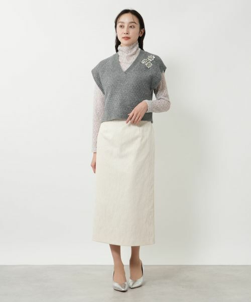 NEMIKA / ネミカ その他小物 | Vネックニットベスト【NEMIKA】 | 詳細1