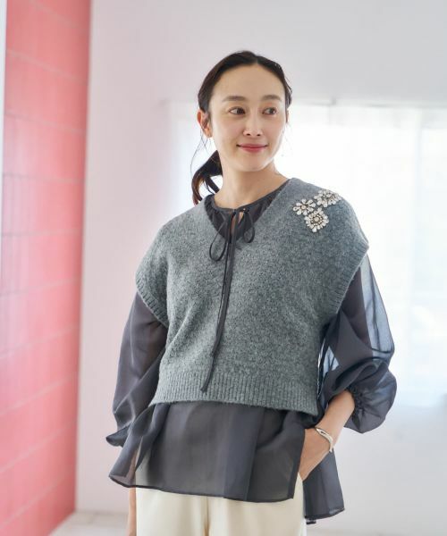 NEMIKA / ネミカ その他小物 | Vネックニットベスト【NEMIKA】 | 詳細13