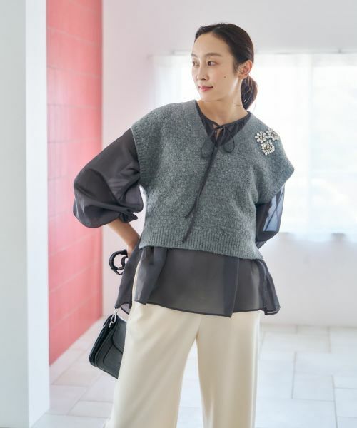 NEMIKA / ネミカ その他小物 | Vネックニットベスト【NEMIKA】 | 詳細14