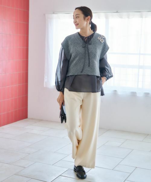 NEMIKA / ネミカ その他小物 | Vネックニットベスト【NEMIKA】 | 詳細16