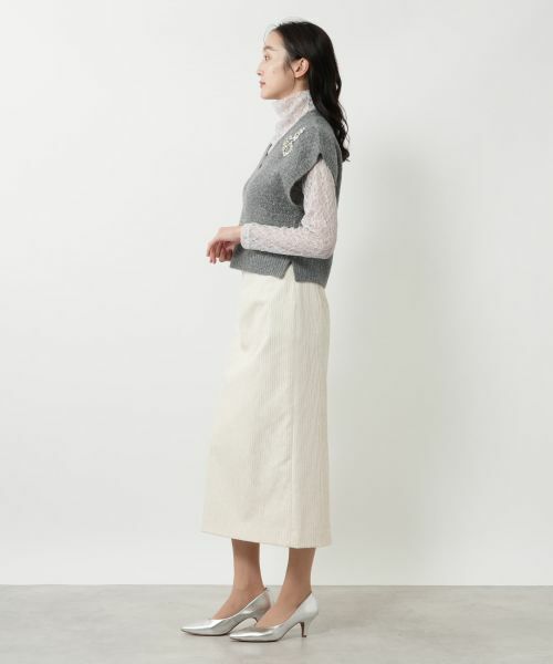 NEMIKA / ネミカ その他小物 | Vネックニットベスト【NEMIKA】 | 詳細2