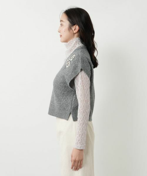 NEMIKA / ネミカ その他小物 | Vネックニットベスト【NEMIKA】 | 詳細5