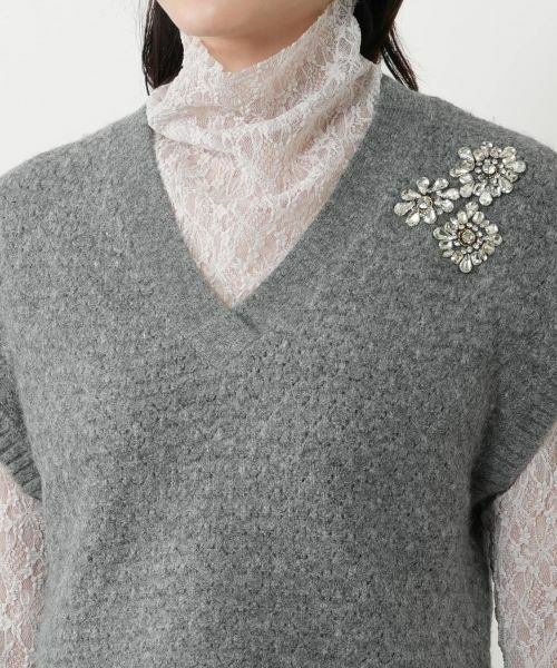 NEMIKA / ネミカ その他小物 | Vネックニットベスト【NEMIKA】 | 詳細7