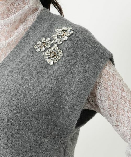 NEMIKA / ネミカ その他小物 | Vネックニットベスト【NEMIKA】 | 詳細9