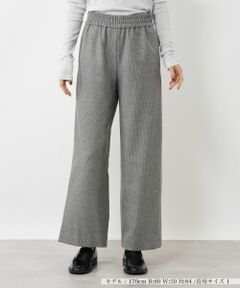 NEMIKA / ネミカ その他パンツ | 千鳥格子ワイドパンツ【NEMIKA】