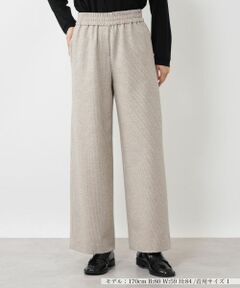 NEMIKA / ネミカ その他パンツ | 千鳥格子ワイドパンツ【NEMIKA】