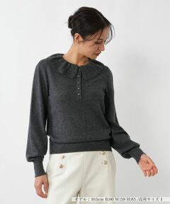 NEMIKA / ネミカ ニット・セーター | フリルカラーニット【NEMIKA】