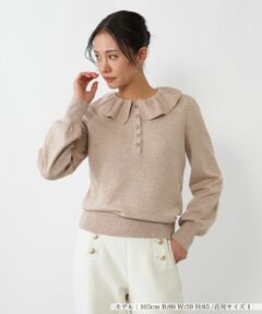 NEMIKA / ネミカ ニット・セーター | フリルカラーニット【NEMIKA】