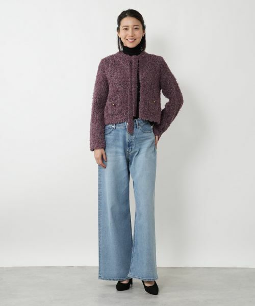 NEMIKA / ネミカ テーラードジャケット | ボウタイニットジャケット【NEMIKA】 | 詳細5