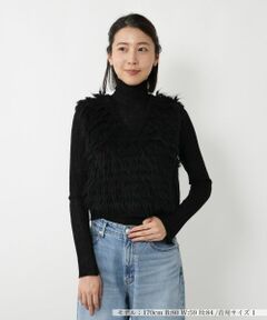 NEMIKA / ネミカ テーラードジャケット | フリンジ切替ニットベスト【NEMIKA】