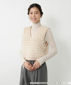 NEMIKA / ネミカ テーラードジャケット | フリンジ切替ニットベスト【NEMIKA】