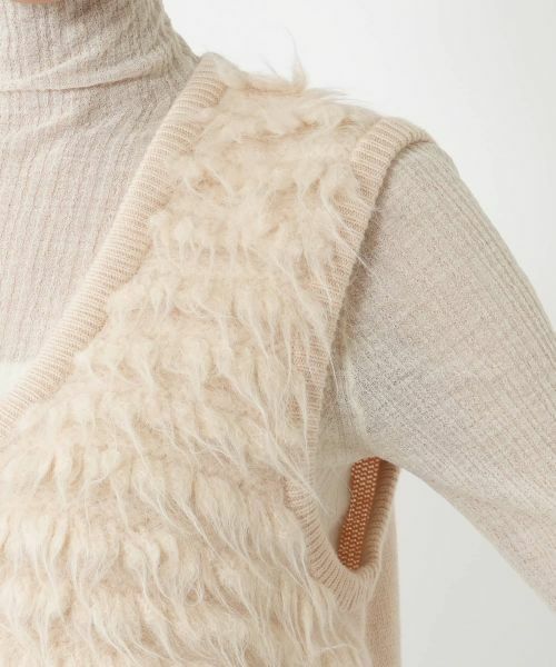 NEMIKA / ネミカ テーラードジャケット | フリンジ切替ニットベスト【NEMIKA】 | 詳細12