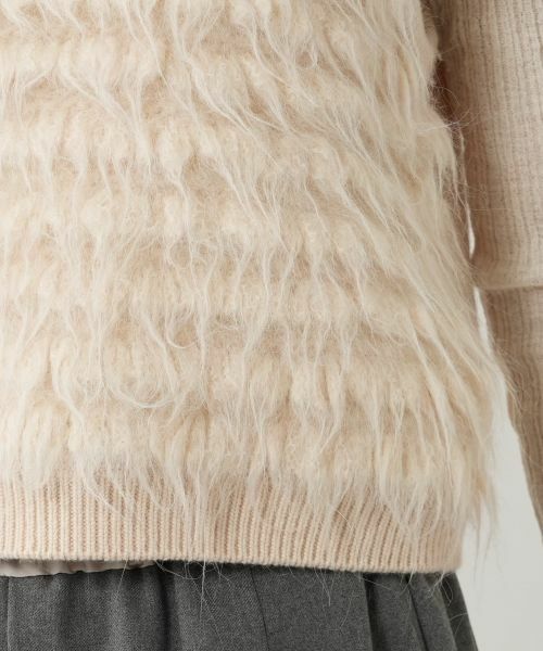 NEMIKA / ネミカ テーラードジャケット | フリンジ切替ニットベスト【NEMIKA】 | 詳細13