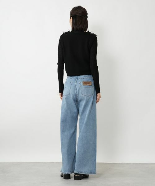 NEMIKA / ネミカ テーラードジャケット | フリンジ切替ニットベスト【NEMIKA】 | 詳細3