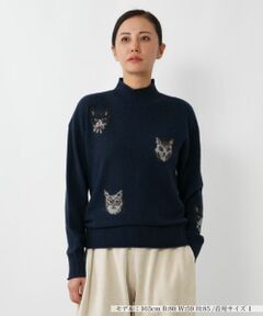 NEMIKA / ネミカ ニット・セーター | 猫モチーフカシミヤニットプルオーバー【NEMIKA】