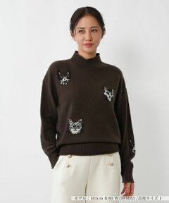 NEMIKA / ネミカ ニット・セーター | 猫モチーフカシミヤニットプルオーバー【NEMIKA】