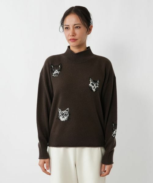 NEMIKA / ネミカ ニット・セーター | 猫モチーフカシミヤニットプルオーバー【NEMIKA】 | 詳細10