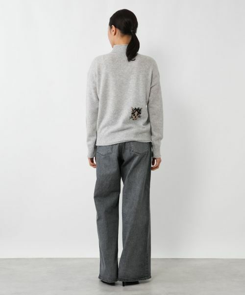 NEMIKA / ネミカ ニット・セーター | 猫モチーフカシミヤニットプルオーバー【NEMIKA】 | 詳細3