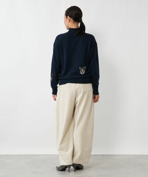 NEMIKA / ネミカ ニット・セーター | 猫モチーフカシミヤニットプルオーバー【NEMIKA】 | 詳細6