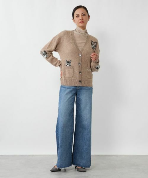 NEMIKA / ネミカ カーディガン・ボレロ | 猫モチーフカシミヤカーディガン【NEMIKA】 | 詳細1