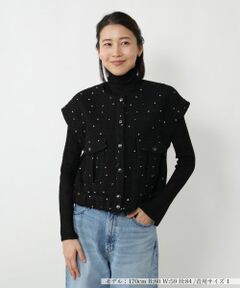 NEMIKA / ネミカ テーラードジャケット | スパンコールショートベスト【NEMIKA】