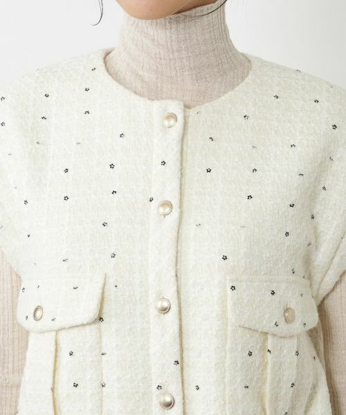 NEMIKA / ネミカ テーラードジャケット | スパンコールショートベスト【NEMIKA】 | 詳細10