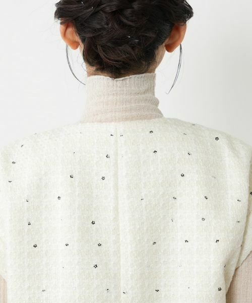 NEMIKA / ネミカ テーラードジャケット | スパンコールショートベスト【NEMIKA】 | 詳細11