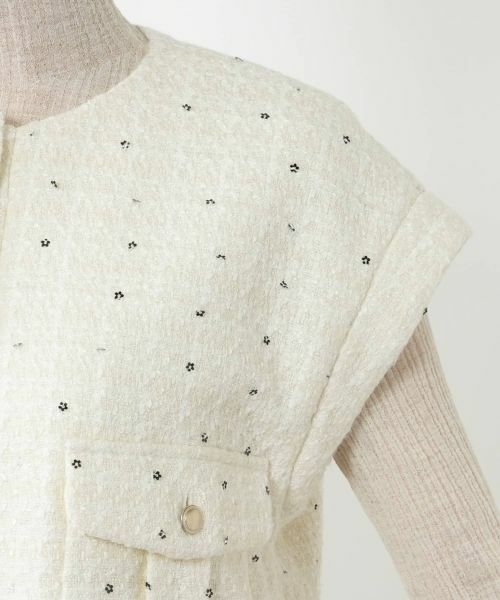 NEMIKA / ネミカ テーラードジャケット | スパンコールショートベスト【NEMIKA】 | 詳細12