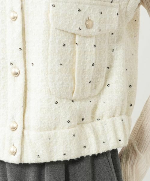 NEMIKA / ネミカ テーラードジャケット | スパンコールショートベスト【NEMIKA】 | 詳細13