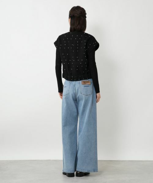 NEMIKA / ネミカ テーラードジャケット | スパンコールショートベスト【NEMIKA】 | 詳細3