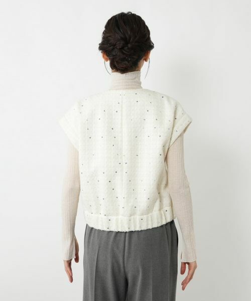 NEMIKA / ネミカ テーラードジャケット | スパンコールショートベスト【NEMIKA】 | 詳細9