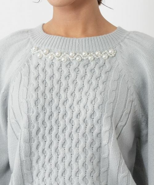 NEMIKA / ネミカ ニット・セーター | ビジューケーブル編みニット【NEMIKA】 | 詳細13
