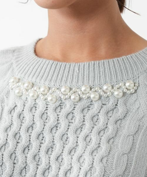 NEMIKA / ネミカ ニット・セーター | ビジューケーブル編みニット【NEMIKA】 | 詳細17