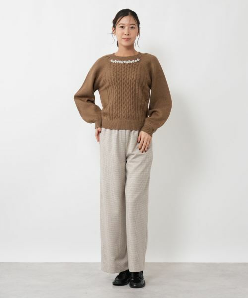 NEMIKA / ネミカ ニット・セーター | ビジューケーブル編みニット【NEMIKA】 | 詳細4
