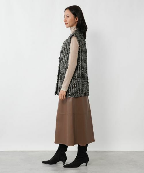NEMIKA / ネミカ テーラードジャケット | ラメツイードダブルベスト【NEMIKA】 | 詳細2