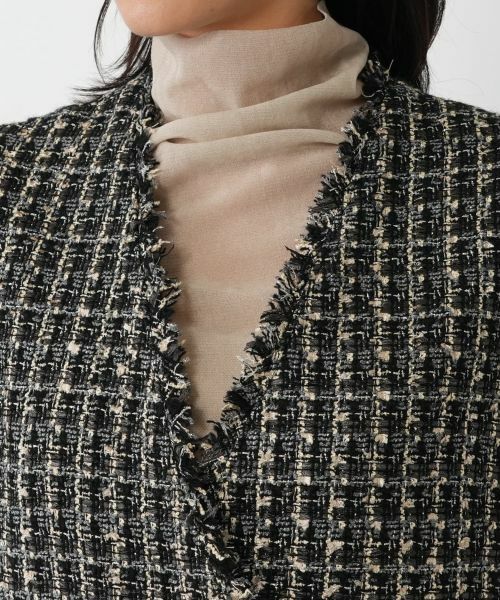 NEMIKA / ネミカ テーラードジャケット | ラメツイードダブルベスト【NEMIKA】 | 詳細7