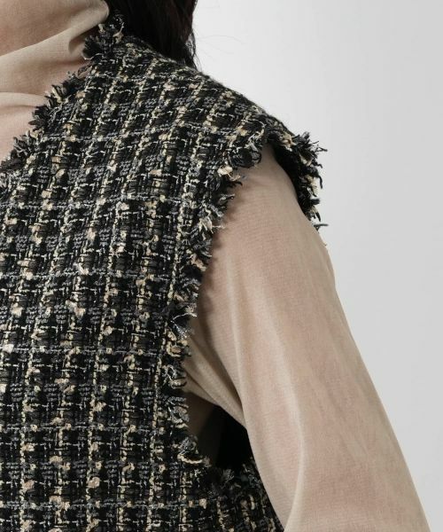 NEMIKA / ネミカ テーラードジャケット | ラメツイードダブルベスト【NEMIKA】 | 詳細9