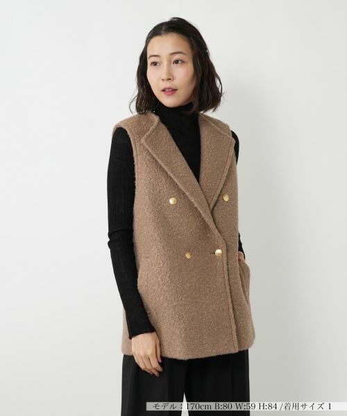 NEMIKA/ネミカ ブークレーダブルベスト【NEMIKA】 ブラウン 9(M) NEMIKA/ネミカ ブークレーダブルベスト【NEMIKA】 ブラウン 9(M)