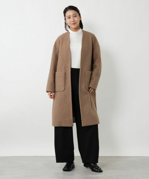 NEMIKA / ネミカ その他アウター | Vネックブークレーコート【NEMIKA】 | 詳細1