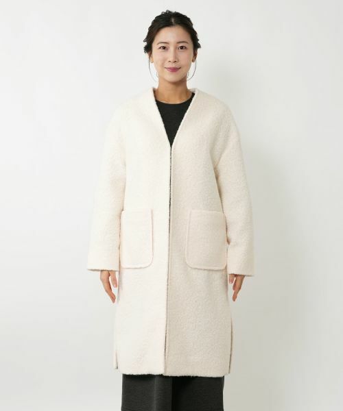 NEMIKA / ネミカ その他アウター | Vネックブークレーコート【NEMIKA】 | 詳細10