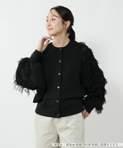 NEMIKA / ネミカ カーディガン・ボレロ | 切替ボリュームスリーブ2WAYカーディガン【NEMIKA】