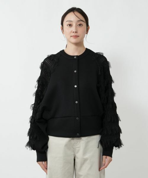 NEMIKA / ネミカ カーディガン・ボレロ | 切替ボリュームスリーブ2WAYカーディガン【NEMIKA】 | 詳細4