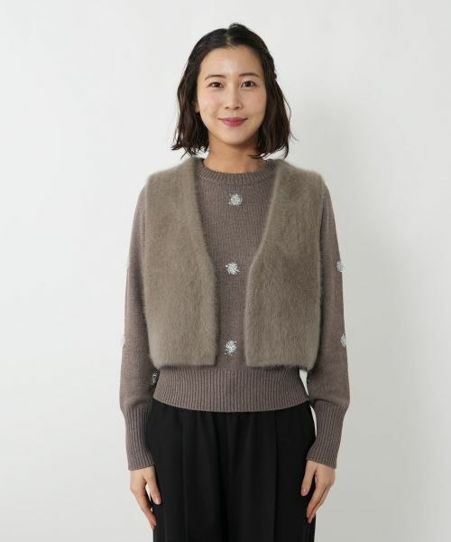 NEMIKA / ネミカ テーラードジャケット | コンパクトシャギーベスト【NEMIKA】 | 詳細7