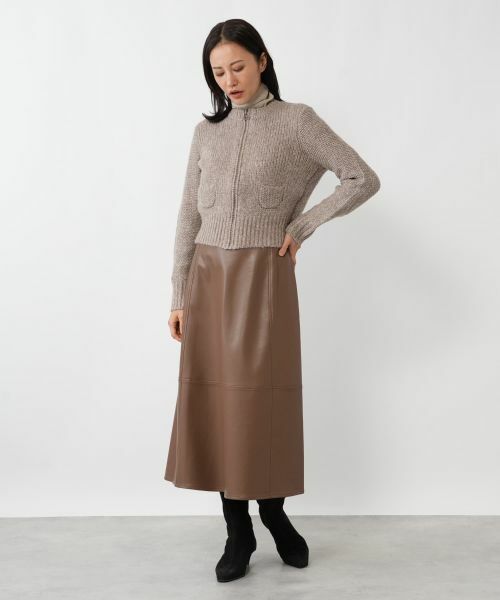 NEMIKA / ネミカ テーラードジャケット | ジップニットジャケット【NEMIKA】 | 詳細4