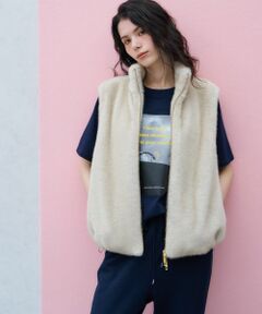 NEMIKA / ネミカ テーラードジャケット | 【大草直子さん×NEMIKA】フェイクファーベスト