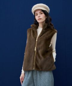 NEMIKA / ネミカ テーラードジャケット | 【大草直子さん×NEMIKA】フェイクファーベスト